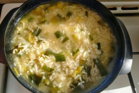 Cliquez pour zoomer ! Soupe de poireaux à la ciboulette au Thermomix