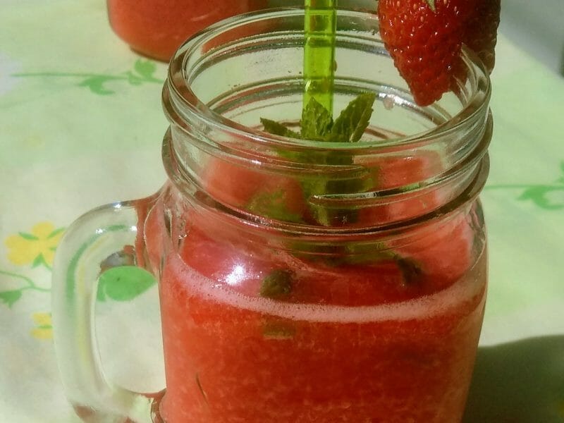 Cliquez pour zoomer ! Mojito fraise Thermomix par Adenium13