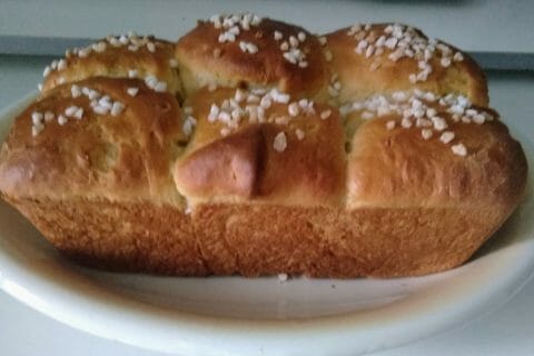 Cliquez pour zoomer ! Brioche sans beurre, sans oeufs au Thermomix
