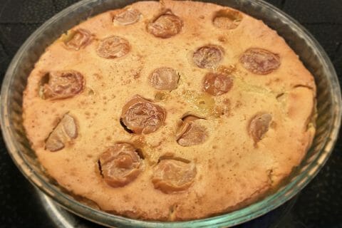 Cliquez pour zoomer ! Flognarde aux pommes (clafoutis aux pommes) au Thermomix