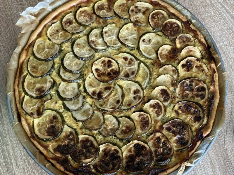 Cliquez pour zoomer ! Tarte courgettes et ricotta Thermomix par Allerg-Guide
