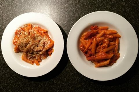 Cliquez pour zoomer ! Penne au chorizo au Thermomix