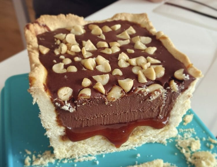 Cliquez pour zoomer ! Tarte au chocolat et cacahuètes caramélisées Thermomix par Allerg-Guide