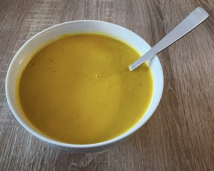 Cliquez pour zoomer ! Velouté carottes et pommes, au lait de coco Thermomix par Allerg-Guide