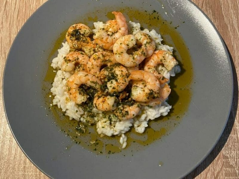 Cliquez pour zoomer ! Crevettes à l’ail Thermomix par Allerg-Guide