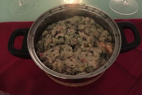Cliquez pour zoomer ! Risotto courgettes et crevettes au Thermomix
