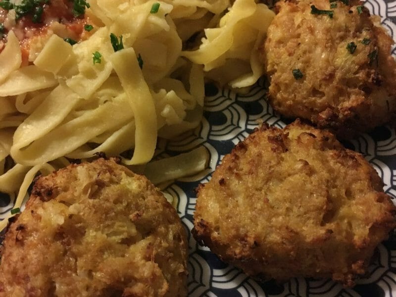 Cliquez pour zoomer ! Croquettes de chou-fleur au jambon cru Thermomix par perrine1908