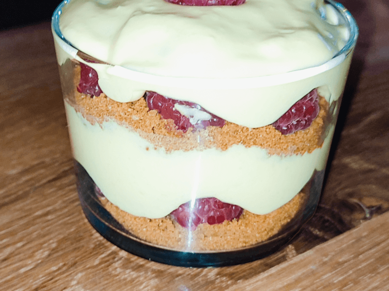 Cliquez pour zoomer ! Tiramisu aux framboises et spéculoos Thermomix par Amandinou