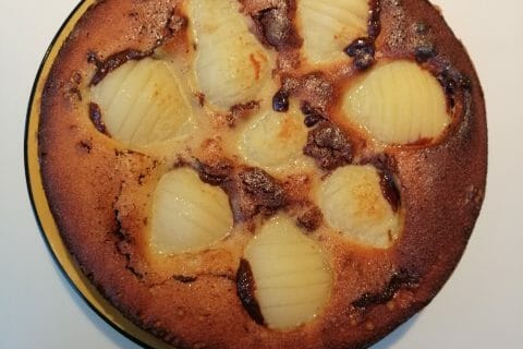 Cliquez pour zoomer ! Tarte aux poires sur lit de chocolat Thermomix par stephanie_790221