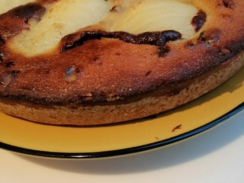 Cliquez pour zoomer ! Tarte aux poires sur lit de chocolat Thermomix par stephanie_790221