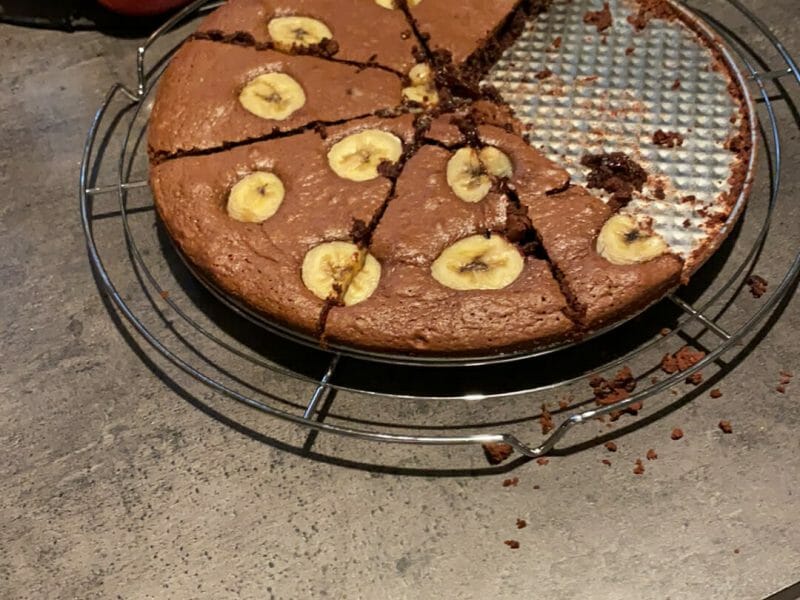 Cliquez pour zoomer ! Brownie fondant choco-banane Thermomix par marina_179