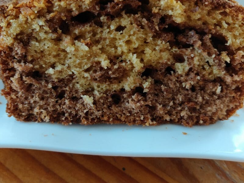 Cliquez pour zoomer ! Marbré au chocolat Thermomix par delphine7508