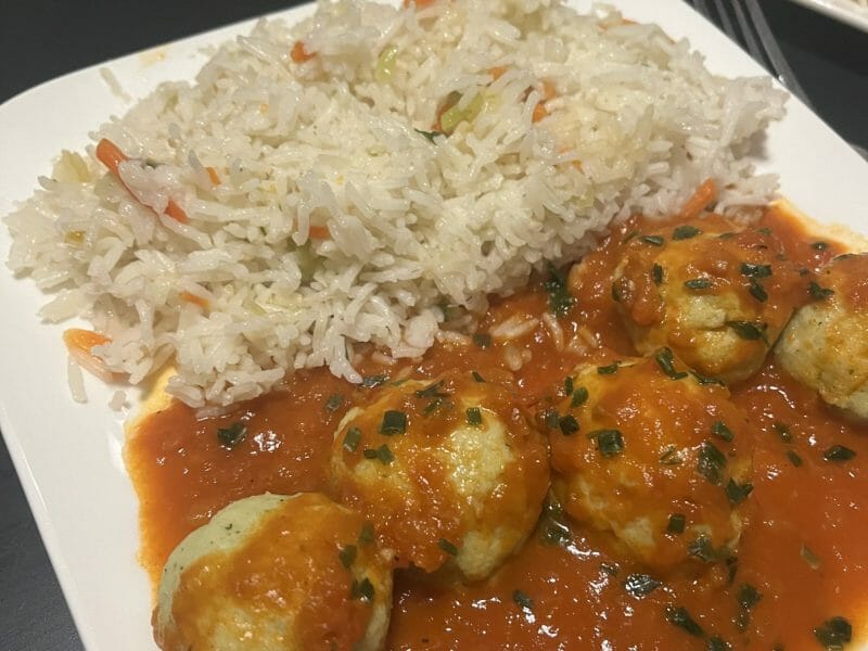 Cliquez pour zoomer ! Boulettes de ricotta sauce tomate Thermomix par jiji69120