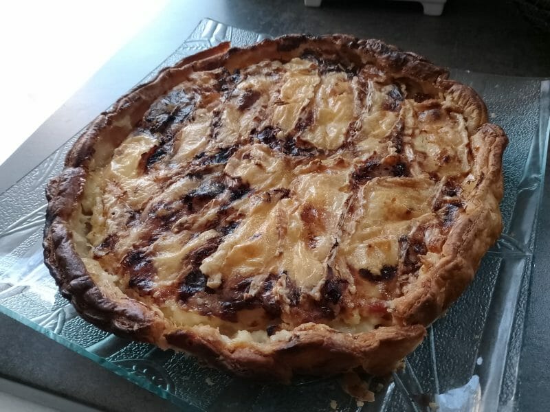 Cliquez pour zoomer ! Tarte au camembert, pommes et lardons Thermomix par casimirbreton