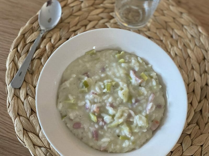 Cliquez pour zoomer ! Risotto poireaux et lardons Thermomix par jess_71