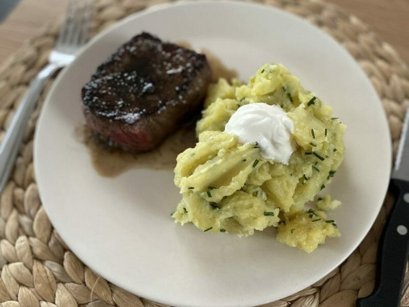 Cliquez pour zoomer ! Ecrasé de pommes de terre à l’huile d’olive Thermomix par jess_71