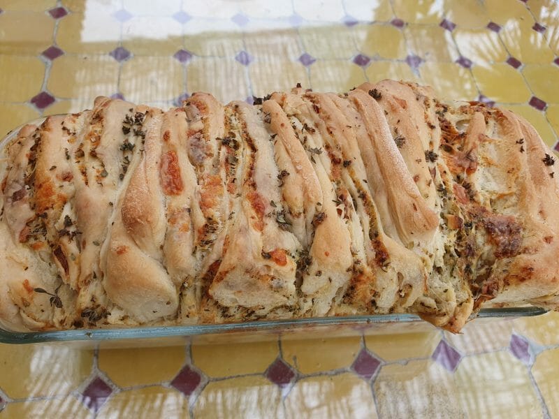 Cliquez pour zoomer ! Pain à l’ail, persil et mozzarella Thermomix par sandrine_613