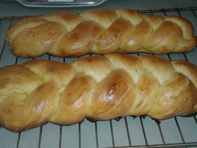Cliquez pour zoomer ! Brioche tressée à la mie filante Thermomix par Nathalie