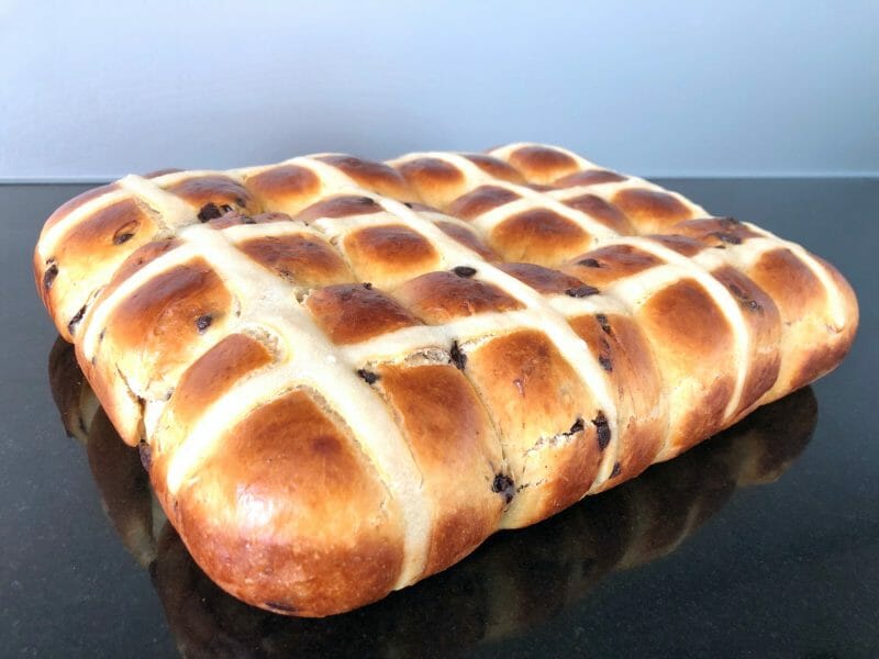 Cliquez pour zoomer ! Hot cross buns – petits pains anglais de Pâques Thermomix par Val