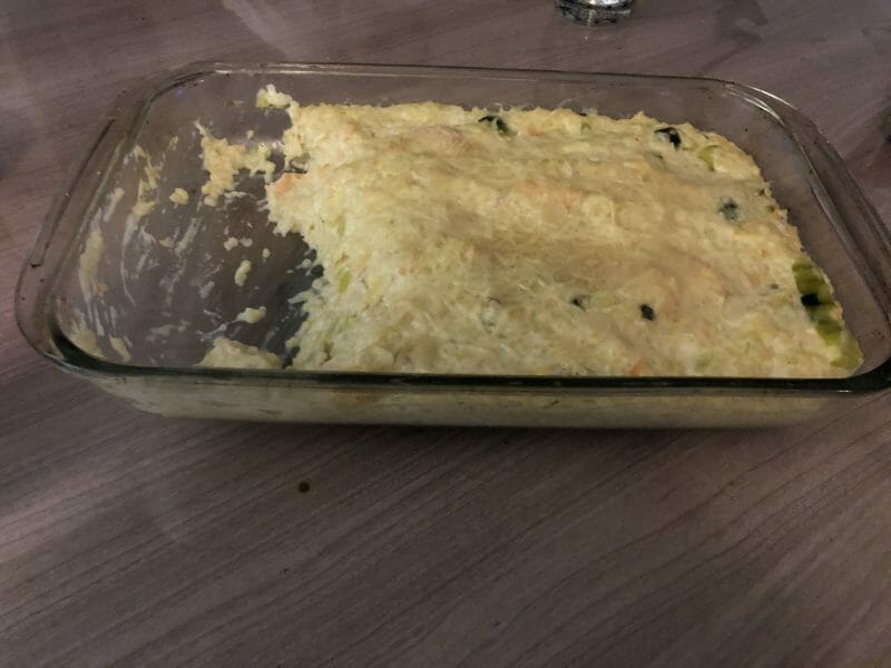 Cliquez pour zoomer ! Gratin de perles, saumon et courgettes Thermomix par audrey_744