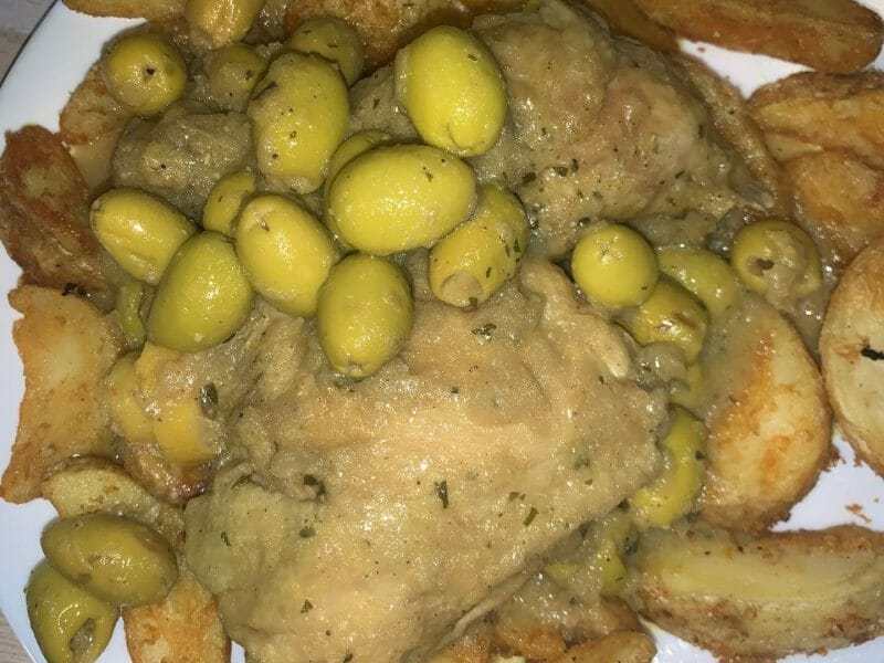 Tajine de poulet aux olives Thermomix par hadjira91