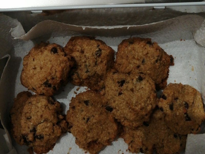 Cliquez pour zoomer ! Cookies à la noix de coco et pépites de chocolat Thermomix par Claudecc