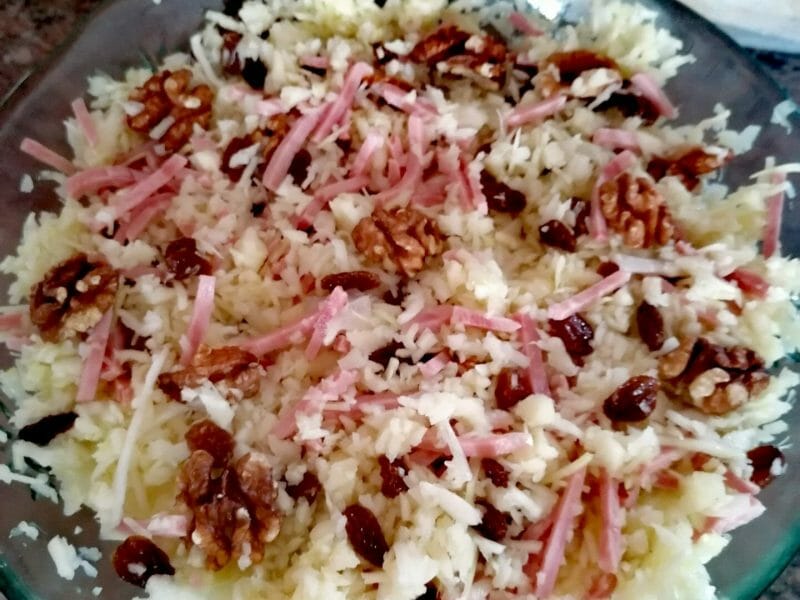 Cliquez pour zoomer ! Salade pommes, chou et noix Thermomix par chachaflo