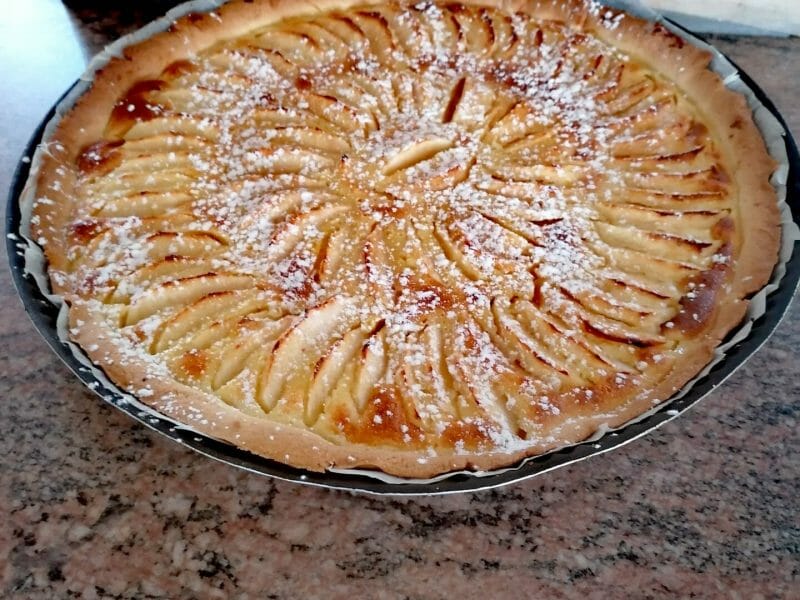 Cliquez pour zoomer ! Tarte normande aux pommes Thermomix par chachaflo