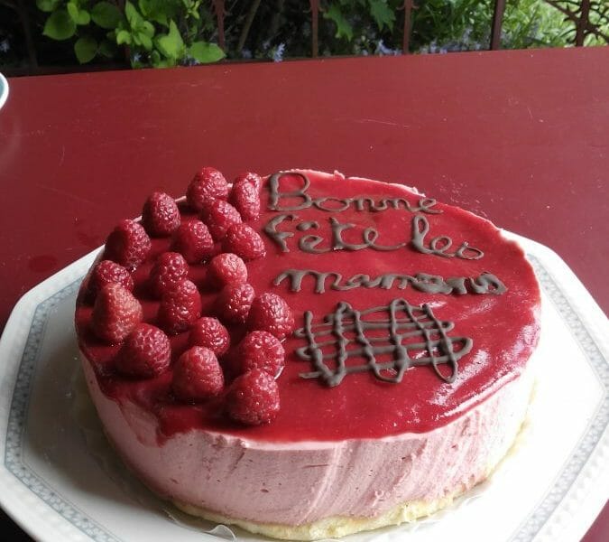 Cliquez pour zoomer ! Bavarois aux framboises Thermomix par Zizic