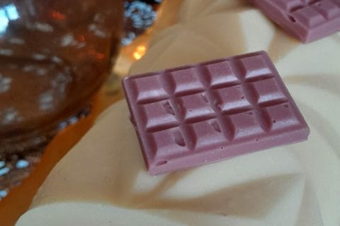 Cliquez pour zoomer ! Bûche de Noël framboises et chocolat blanc Thermomix par zozofat