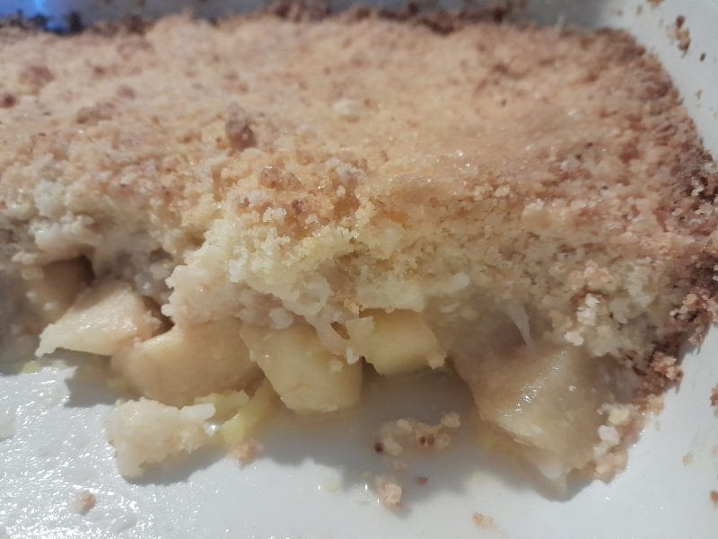 Cliquez pour zoomer ! Crumble coco, poires et pommes Thermomix par zozofat