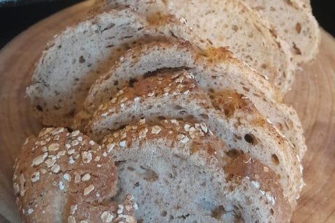 Cliquez pour zoomer ! Pain aux flocons d’avoine en cocotte Thermomix par zozofat