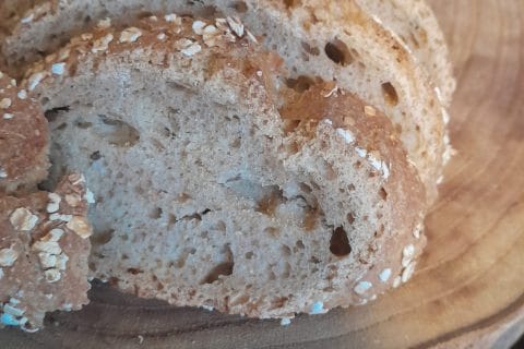 Cliquez pour zoomer ! Pain aux flocons d’avoine en cocotte Thermomix par zozofat
