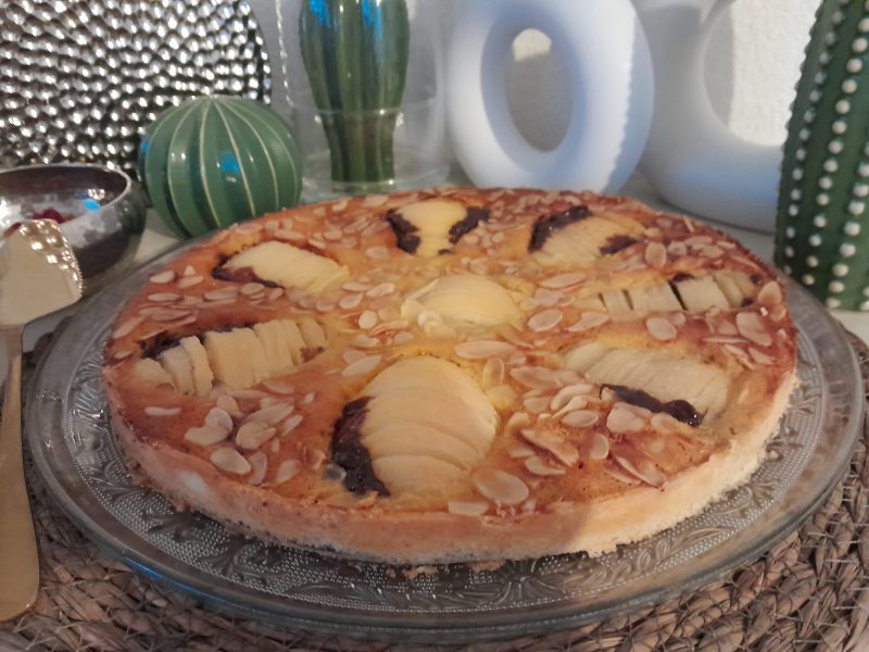 Cliquez pour zoomer ! Tarte aux poires sur lit de chocolat Thermomix par zozofat