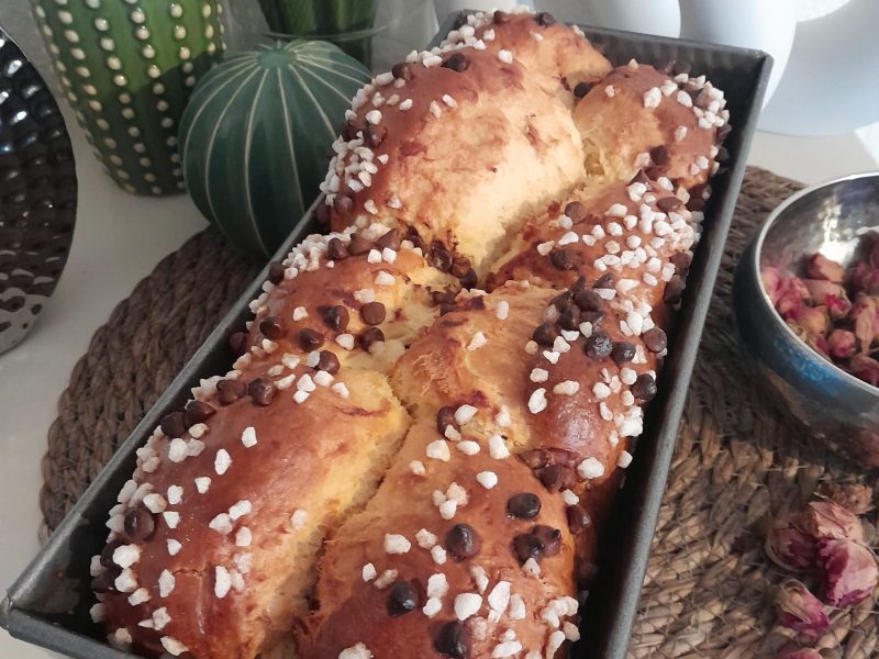 Cliquez pour zoomer ! Brioche mascarpone et fruits confits Thermomix par zozofat