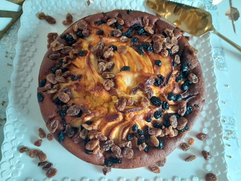 Cliquez pour zoomer ! Gâteau à la semoule et aux pommes Thermomix par zozofat