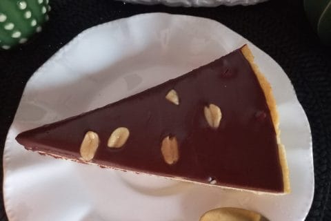 Cliquez pour zoomer ! Tarte au chocolat et cacahuètes caramélisées Thermomix par zozofat