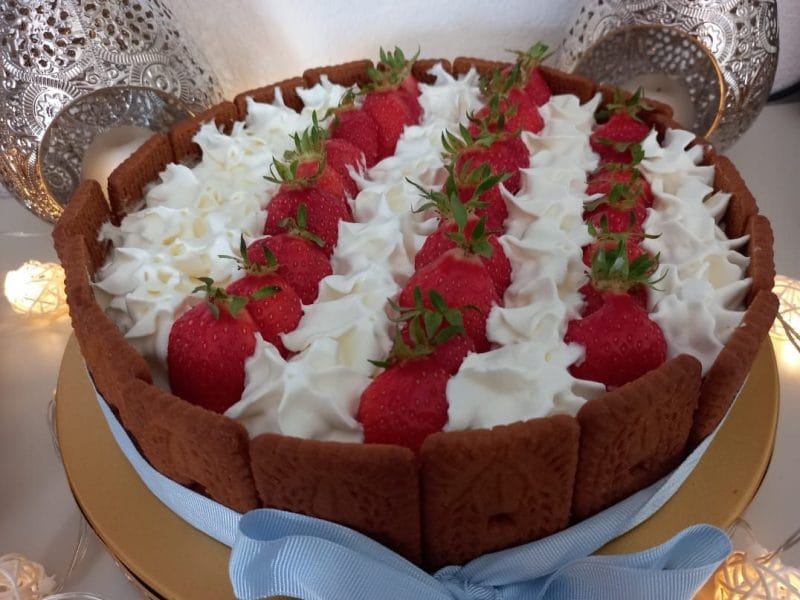 Cliquez pour zoomer ! Tarte aux fraises sans cuisson Thermomix par zozofat