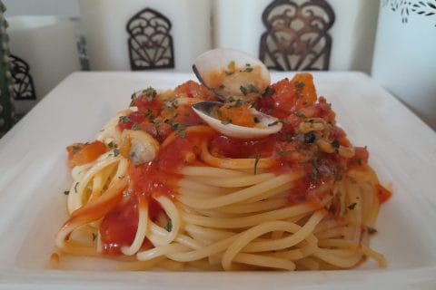 Cliquez pour zoomer ! Spaghettis aux palourdes Thermomix par zozofat