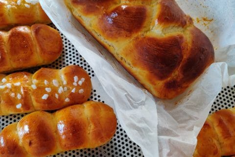 Cliquez pour zoomer ! Brioche tressée à la mie filante Thermomix par Supertimor50