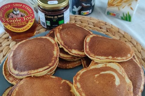 Cliquez pour zoomer ! Pancakes healthy flocons d’avoine et banane Thermomix par Supertimor50