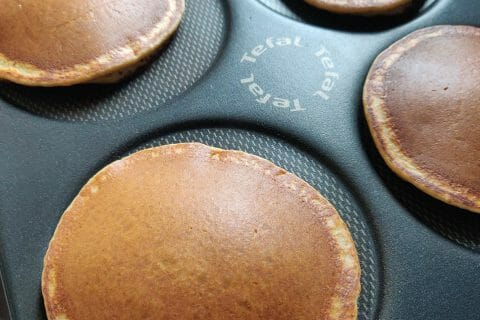 Cliquez pour zoomer ! Pancakes healthy flocons d’avoine et banane Thermomix par Supertimor50