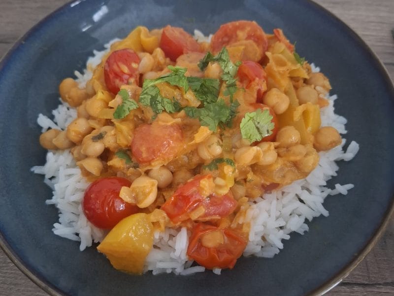 Cliquez pour zoomer ! Curry de pois chiches au lait de coco Thermomix par EmilieA18