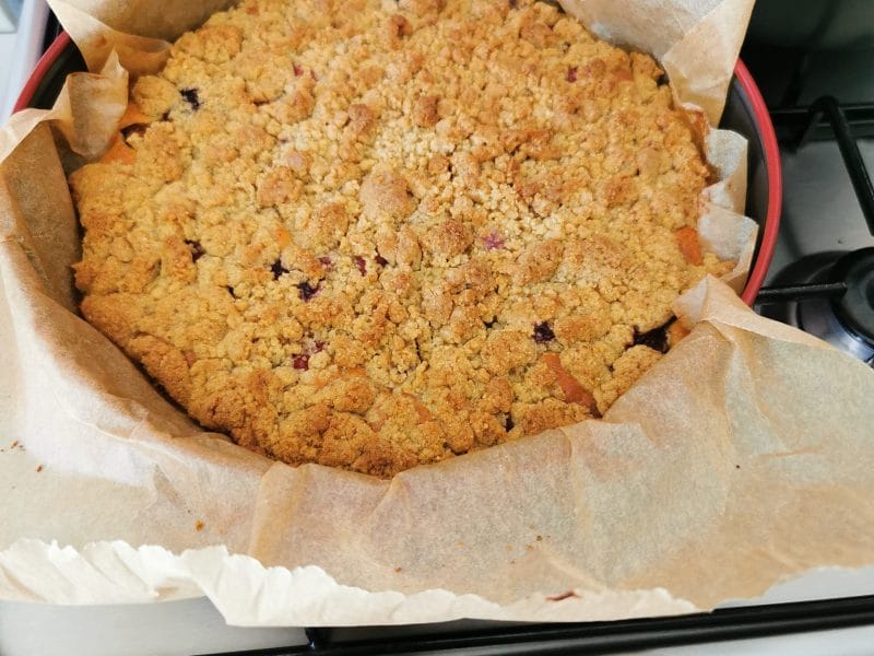 Cliquez pour zoomer ! Crumb cake framboises Thermomix par sisifranck