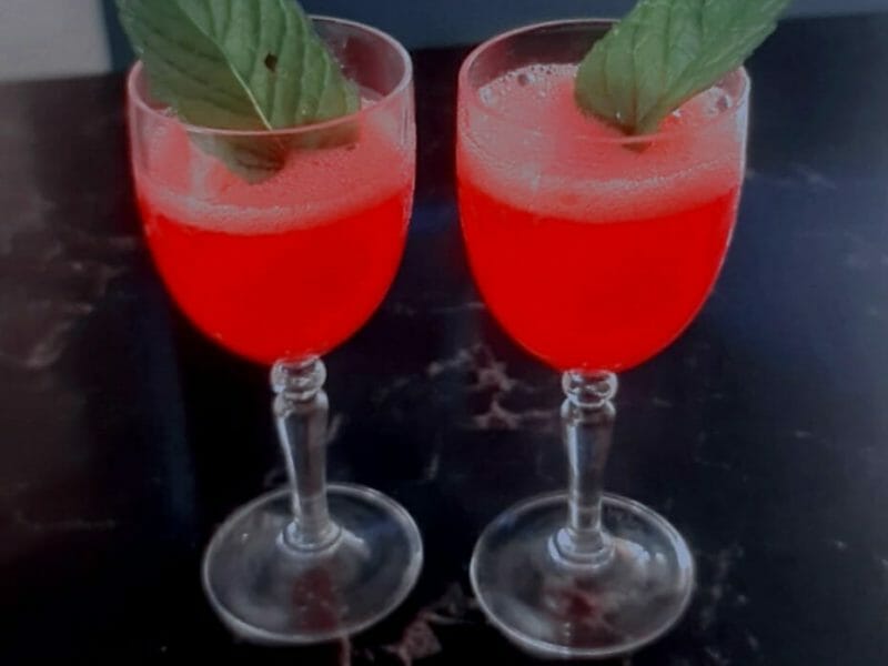 Cliquez pour zoomer ! Mojito fraise Thermomix par Vlady