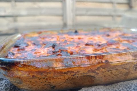 Cliquez pour zoomer ! Clafoutis aubergines et tomates Thermomix par jmbfamily