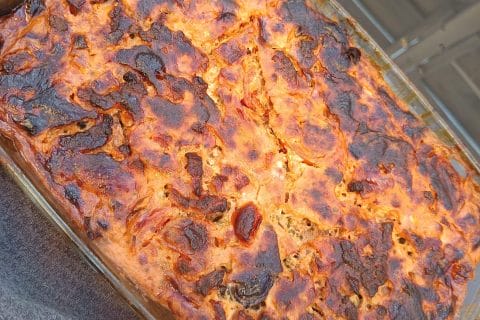 Cliquez pour zoomer ! Clafoutis aubergines et tomates Thermomix par jmbfamily