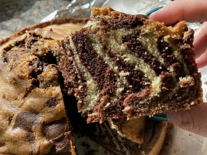 Cliquez pour zoomer ! Gâteau zébré Thermomix par edenouch