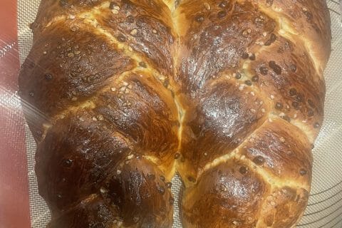 Cliquez pour zoomer ! Brioche tressée à la mie filante Thermomix par sanbraine