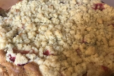 Cliquez pour zoomer ! Crumb cake aux prunes Thermomix par Alphilo